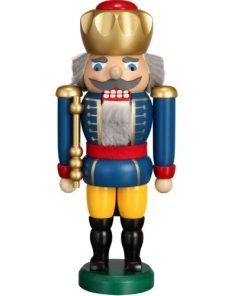Nussknacker König blau, 25cm