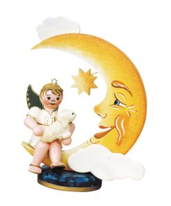 Hubrig Engelbub im Mond, mit Schäfchen