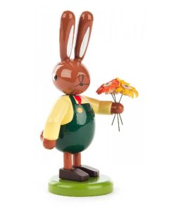 Hase mit Blumenstrauß, klein