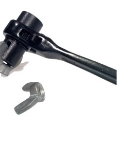 RATSCHE für Flügelmutter 19+22 mm , schwarz