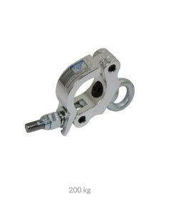 CJS HALF COUPLER SL mit Ringmutter M10, Rohr Ø 48 – 51mm, 200kg, Aluminium