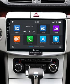D9-B6S Premium Flex Android Autoradio für VW Passat B6 mit 4 x 100W Class-D Verstärker, 10,1 Zoll Display (hochauflösend), Inkl. Head-up-Display, Apple CarPlay und Android Auto