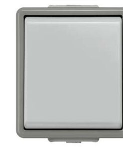 Universal Aus- und Wechselschalter DELTA fläche IP44 AP dunkelgrau/hellgrau