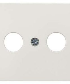 Zentralscheibe Antennendose 2-Loch DELTA i-system, titanweiß