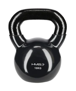 KNV10 BLACK KETTLEBELL AUS GUSSEISEN MIT VINYLBESCHICHTUNG HMS
