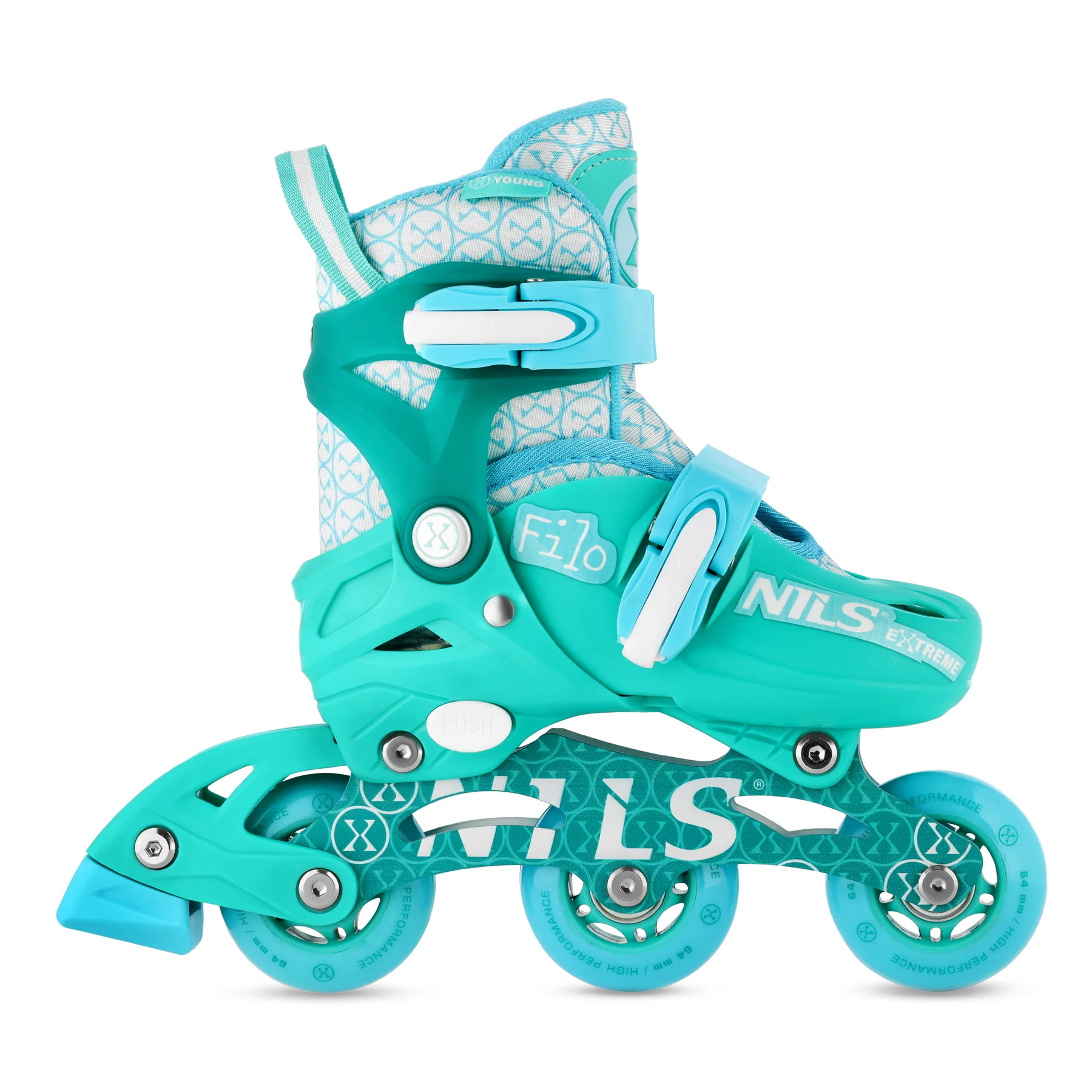 NA13102 INLINE-SKATES FILO TURKIS GR. XS (26–29) NILS EXTREME – Bild 2