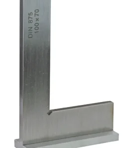 Präzi. Winkel/Flachw.m.Anschlag /nichtrost.Stahl/Länge 200x130mm